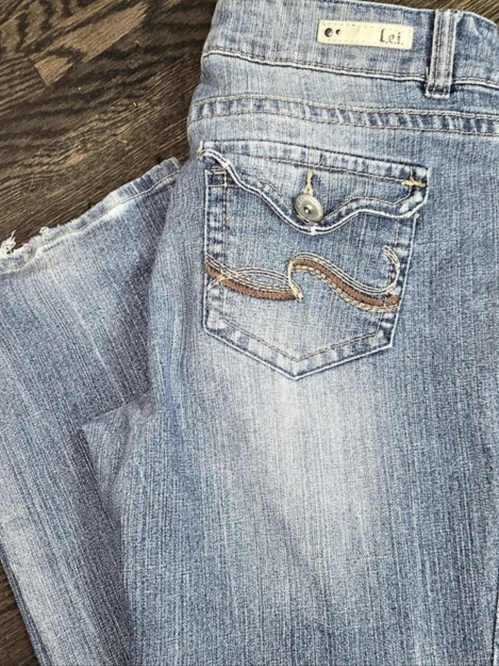Vintage L.e.i. Ashley Trouble Boot.  Size 11 Bootcut Jeans Blue